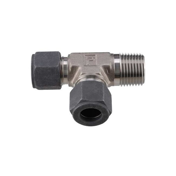 Parker 3/8" CPI x MNPT SS Male Run Tee 6-6-6 RBZ-SS
