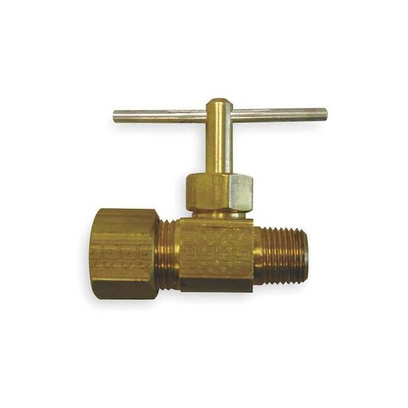 Weatherhead Needle Valve,Straight,Brass,1/8 x 5/16In A660