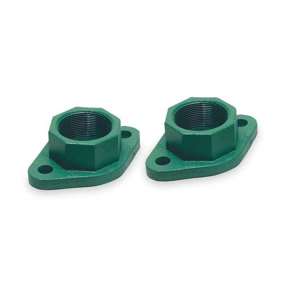Taco Flange,1 1/4 NPT,Cast Iron,PK2 194-1540F-1