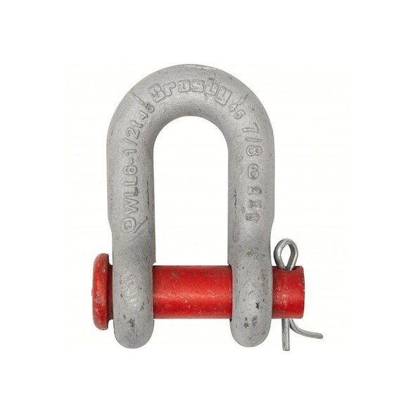 Crosby D-Shackle,9,500 lb Load Cap,Carbon Steel 1018936