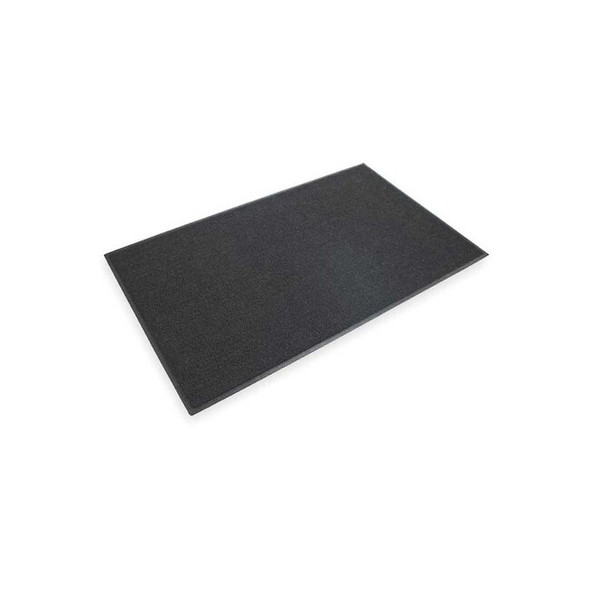 3m Entrance Mat, Vinyl, 9/20 in Thick, Black, 3 ft W x 5 ft L 6050