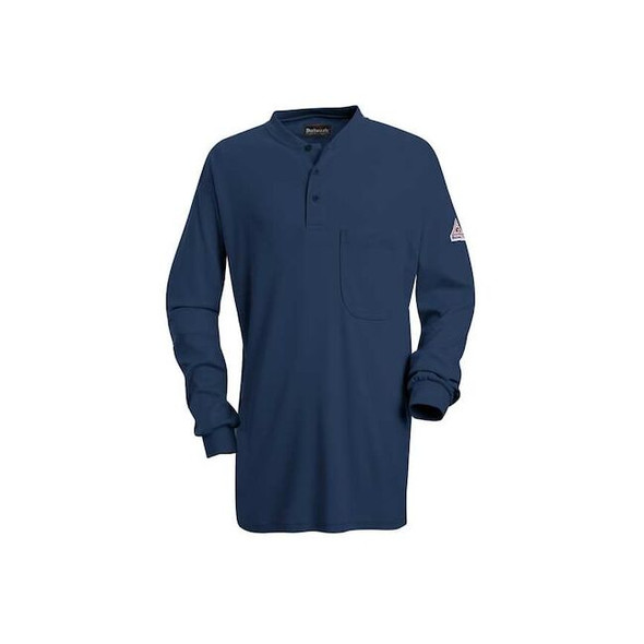 Men's Flame-Resistant Henley Shirt, 8.9 cal/sq cm, XL, Excel FR(R)