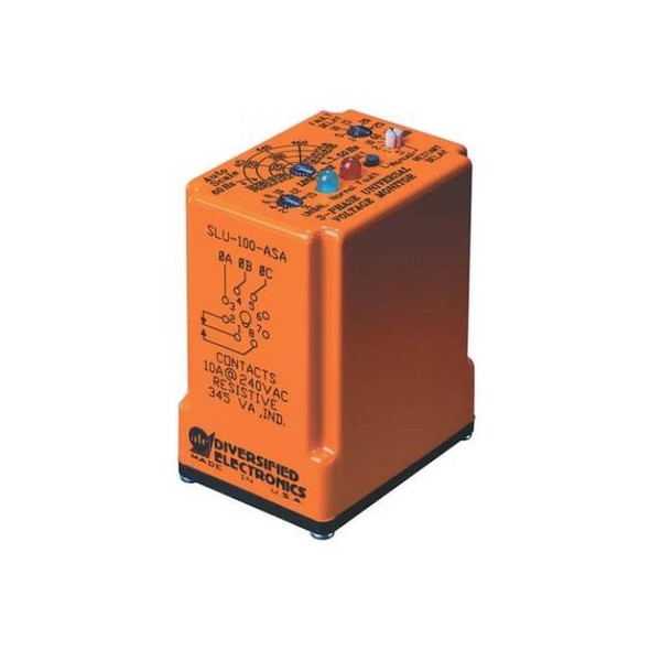 Atc Diversified Electronics Phase Monitor Relay,4.33 in H SLU100ASA