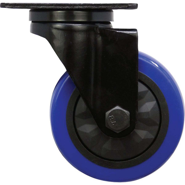 Shepherd Hardware 4 In. Blue Diamond TPU Swivel Plater Caster 3663