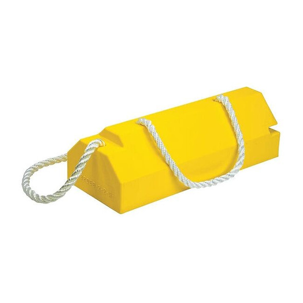 Checkers Airplane Chock,6 In,Urethane,Ylw AC6820-LR-RP