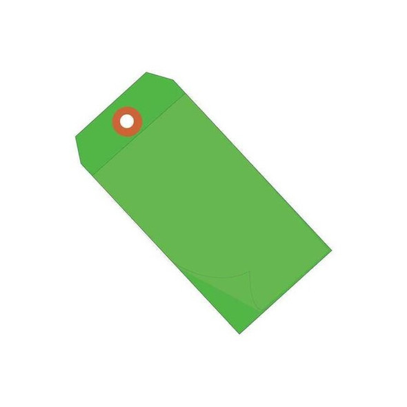 Tag,Self Laminating,6 1/4x3 1/8",PK100, 10 Mil Vinyl, Green, 100 PK