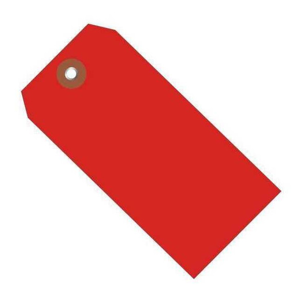 Partners Brand Plastic Shipping Tags, 4 3/4" x 2 3/8", Red, PK100 G26056