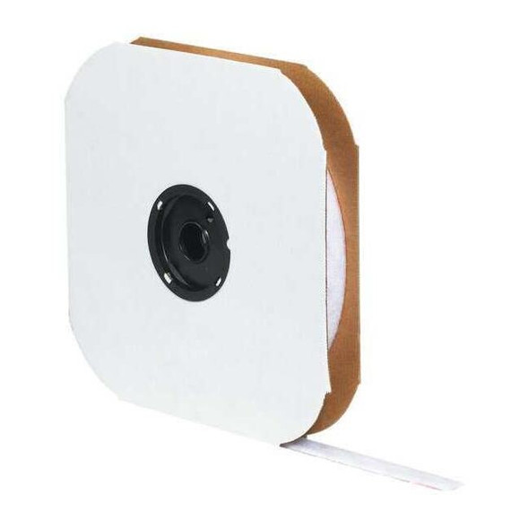 Tape Logic Reclosable Fastener, Rubber Adhesive, 75 ft, 1-1/2 in W, White HLT120