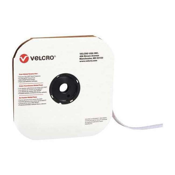 Velcro Brand Tape Strips,Loop,3/4"x75ft.,Wh,1PK, 75', 3/4" W, White VEL114