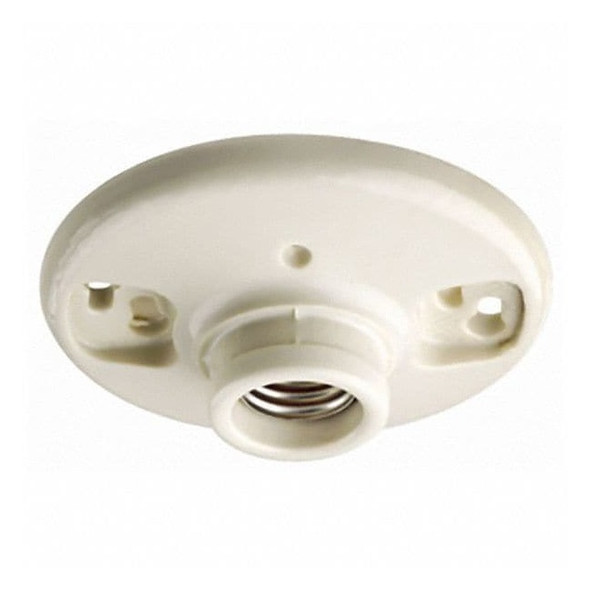 Leviton 660 W,White,Medium Screw (E26) 49875