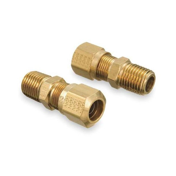 Weatherhead Strt, Brass, Comp. 3/8 in, MNPTF 3/8 in 1468X6X2