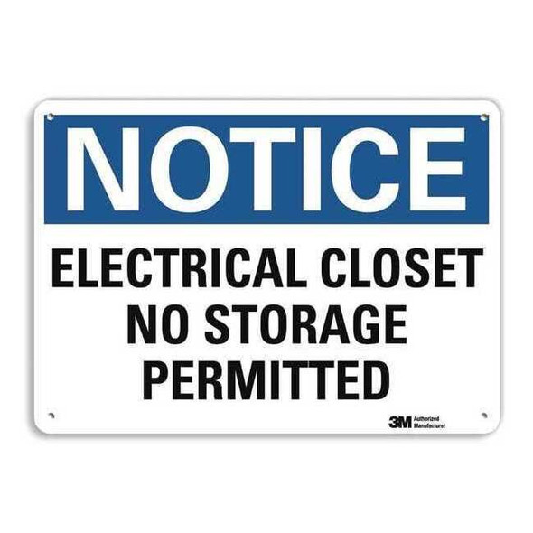 Lyle Notice Sign, RecycldReflecAlum, 10inWx7inH, U5-1168-RA_10X7 U5-1168-RA_10X7