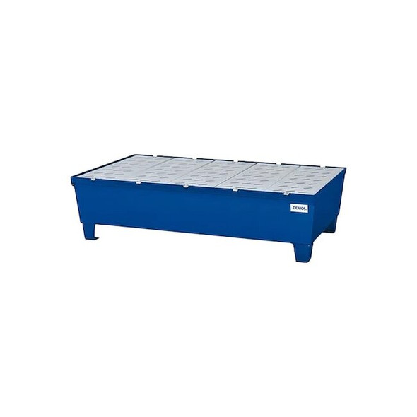 Spill Pallet, 66 gal Spill Capacity, 2 Drums, 1,200 lb Load Capacity, Steel
