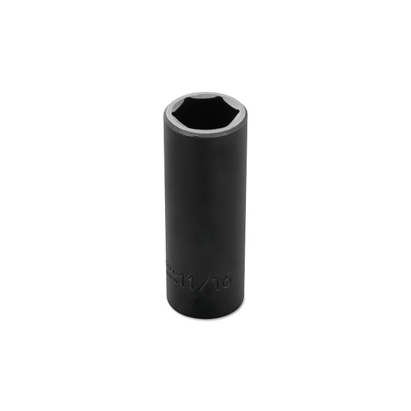Torqueplus Deep Impact Sockets , 3/8 in Drive, 11/16 in Opening, 6 Points