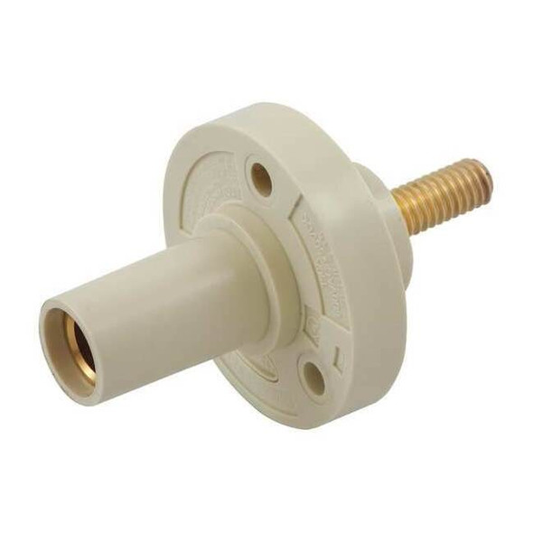 Receptacle, Stud, Wht, Female, Taper Nose
