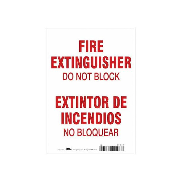 Condor Safety Sign,7" W,10" H,0.004" Thickness 469Y31