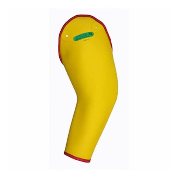 Electrical-Insulating Sleeves, 27 13/16 in Length, Yellow, Rolled Bead Cuff