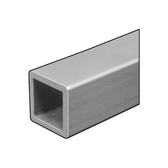 Fibergrate Sq Tube,ISOFR,Gry,1/8 Tx1 In OD Sq,10 Ft 1644100.02