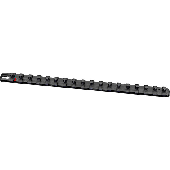 18” Magnetic Socket Organizer with 18 Twist Lock Clips - Black-3/8” 8421M