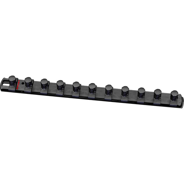 13” Magnetic Socket Organizer with 11 Twist Lock Clips - Black-1/2” 8425M