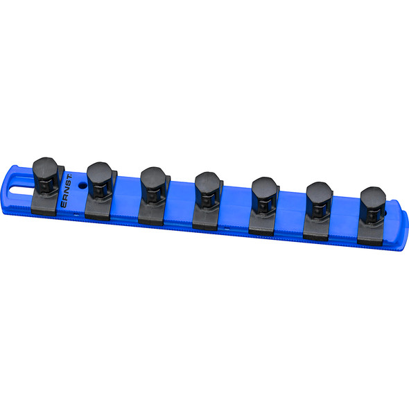 8” Magnetic Socket Organizer with 7 Socket Clips - Blue - 1/2” 8409M