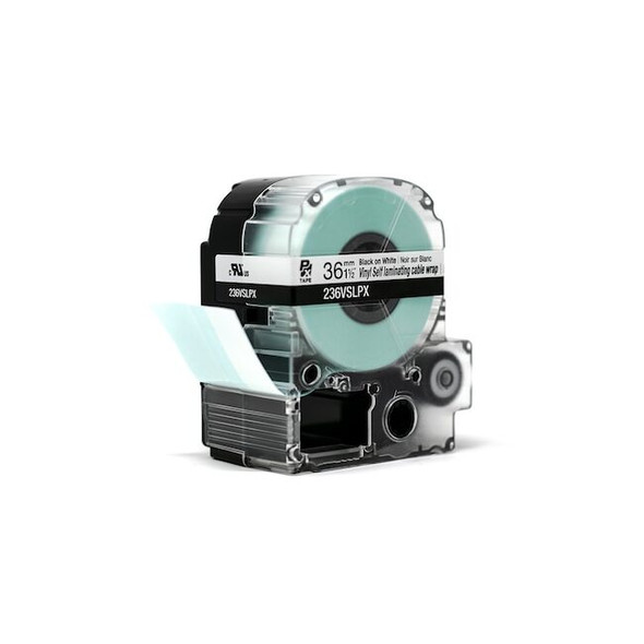 Epson Label Cartridge, Black on White, Labels/Roll: 225 236VSLPX