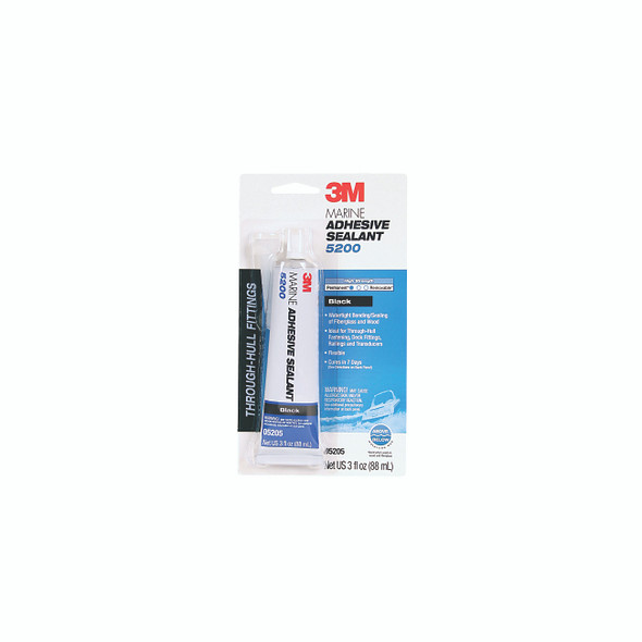 Marine Adhesive Sealant, 5200, 295 ml, Cartridge, Black