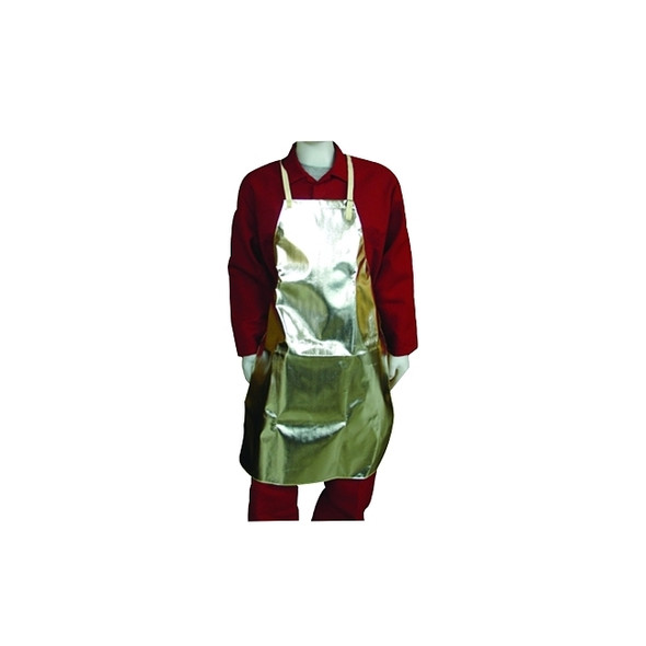 Aluminized Fabric Aprons, 24 in X 36 in, Aluminized Rayon