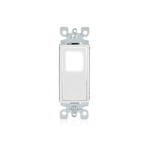 Leviton Wall Switch, 2 hp, Rocker, 15 A, White L5611-2W