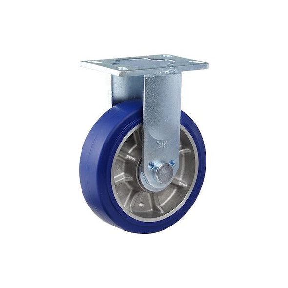 Foot Master Plate Caster,Rigid,Polyurethane,257mm H GF-200A-RF-MUD