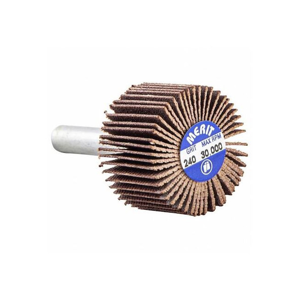 Merit Flap Wheel,Aluminum Oxide,1" dia 08834137104 Pack of 10