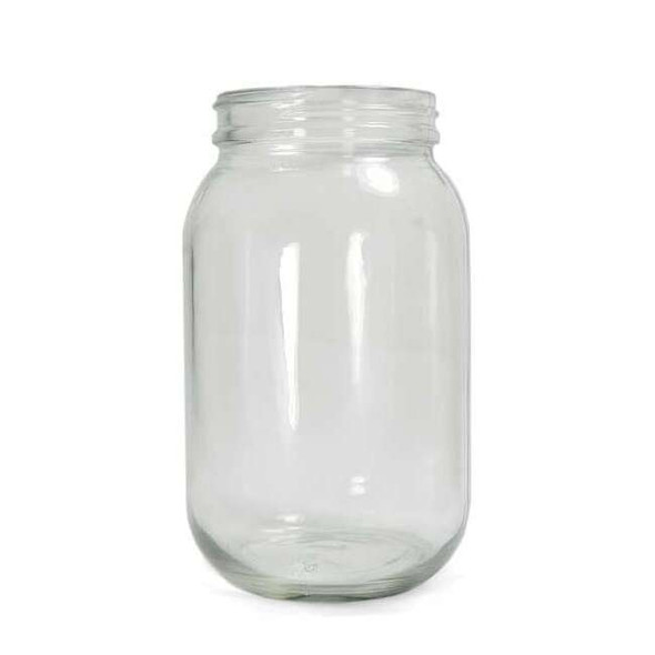 Manufacturer Varies Bottle Wide Mouth Glass 128 Oz Clear,PK4 GLA-00883