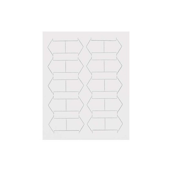 Magna Visual Magnetic Arrows,3/4 In. W,White,PK20 FI-421
