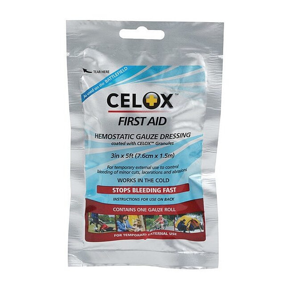Celox Gauze Roll, Sterile, Beige, Chitosan, Pouch MS-FG08838181