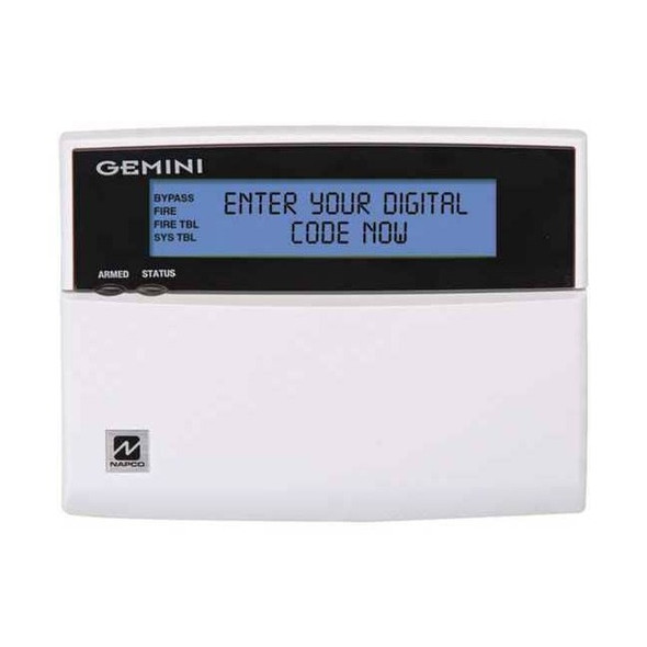 Napco Door Style Keypad,5-7/8" W,LCD GEM-DK1CA