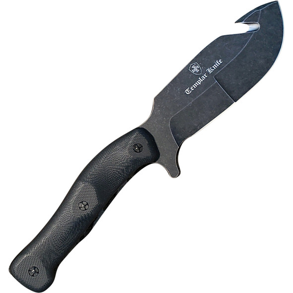 The Reagan Field Dressing Knife Black G10 Drop Black D2 H-BK-32-1
