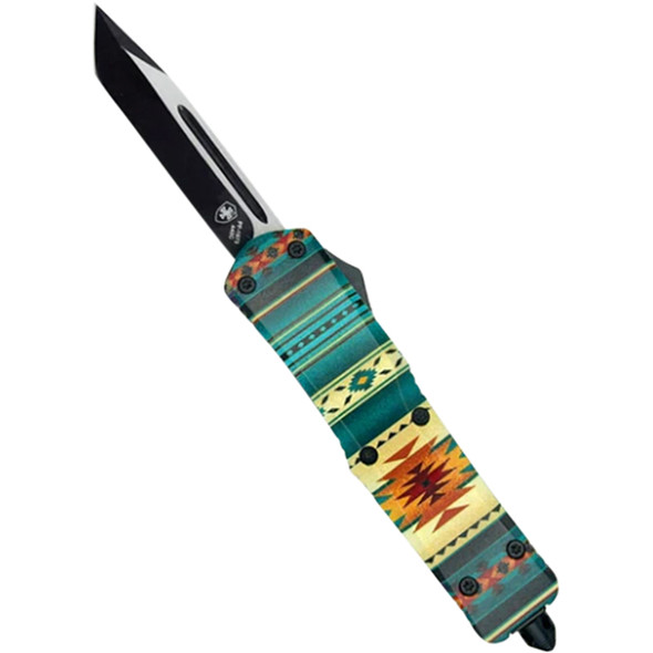 GenII Slim Premium Alloy Saddle Blanket Teal Tanto  440C Black M-SBT-23-1