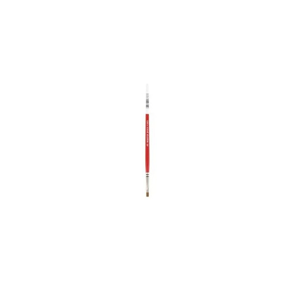 Red Sable Artists Brushes, 4.4 mm W, Red Sable, wood handle