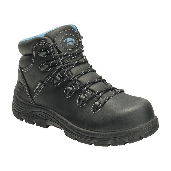 Women's Composite Toe 6-Inch Work Boot, Black, 6 1/2, W, 7127