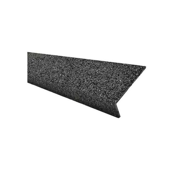 FRP Stair Nosing,Black,60in W,Fiberglass, 9N12003X006019H
