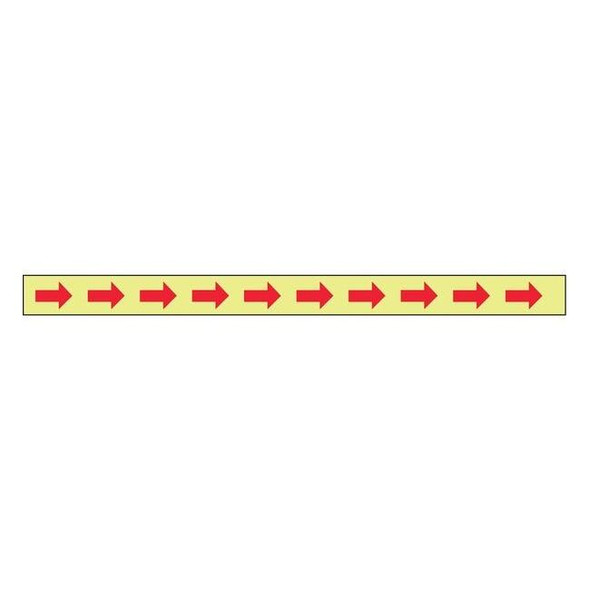 Floor Marking Tape, vinyl, No Legend, Red, Yellow, 3 in W., 10 mil Thickness