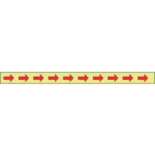 Floor Marking Tape, vinyl, No Legend, Red, Yellow, 3 in W., 10 mil Thickness  9RX03