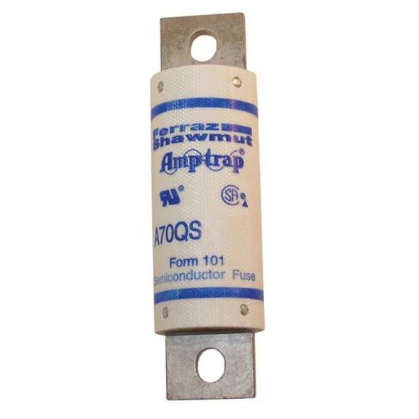 Mersen Semiconductor Fuse, 125A, Fast-Acting, 700V AC, Bolt-On A70QS125-4