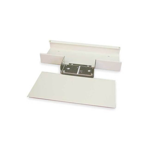 End Cap Raceway, 4000 Series, 1 Channel, 7.125 in W, 1-1/2 in H, 1 ft L, Ivory