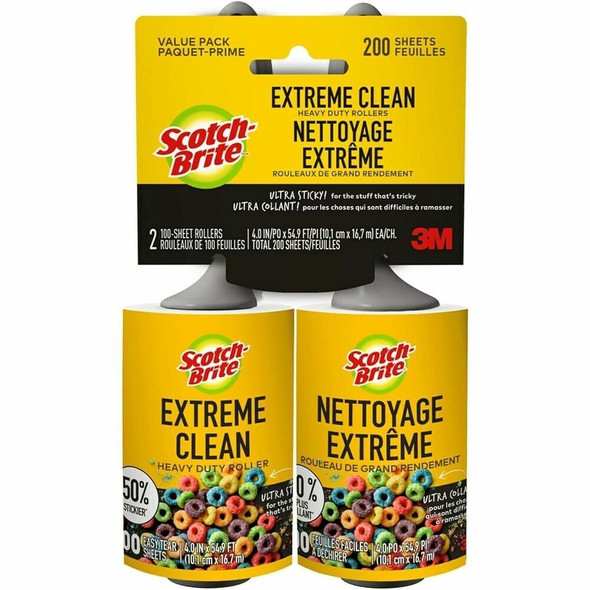Scotch-Brite Extreme Clean Lint Roller 830RS100TP