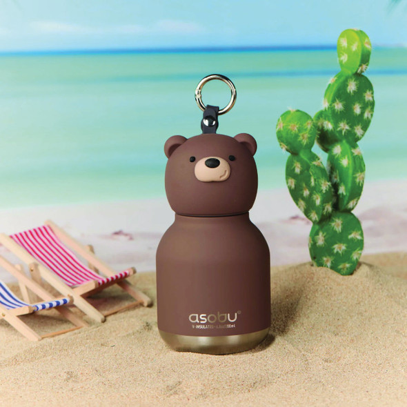 Ad-N-Art 6.7 Oz. Mini Bear Bestie Water Bottle IBV44-BROWNBEAR 608206