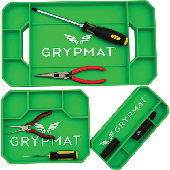 Grypmat Plus Trio Green Tool Mat GMPLUS-TRIO-GRN