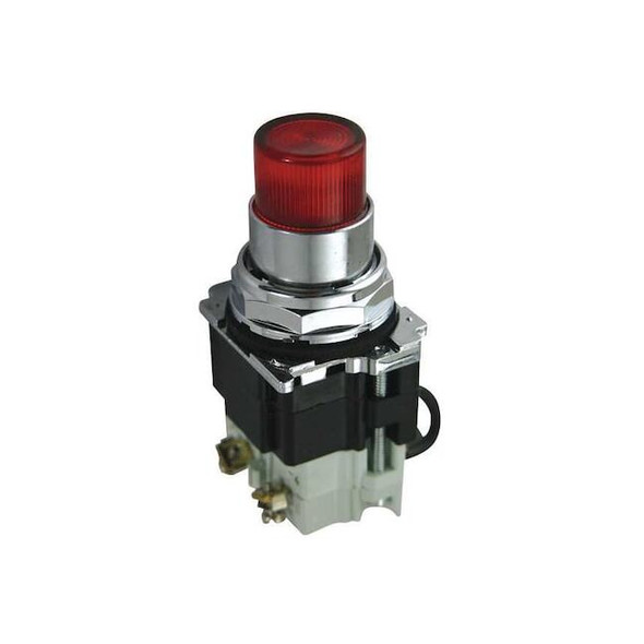 Eaton Pilot Light,Press,120VAC,Red 10250T221LRP06