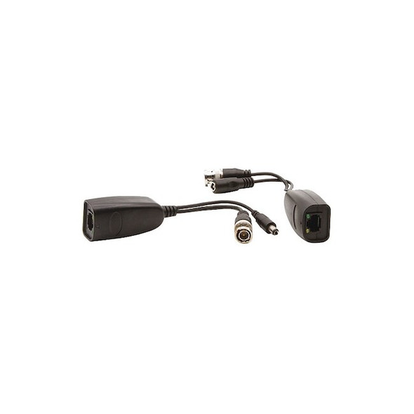 Triplett 5 MP Video/Power Balun,PR HDB-PVRJ45PT2-1