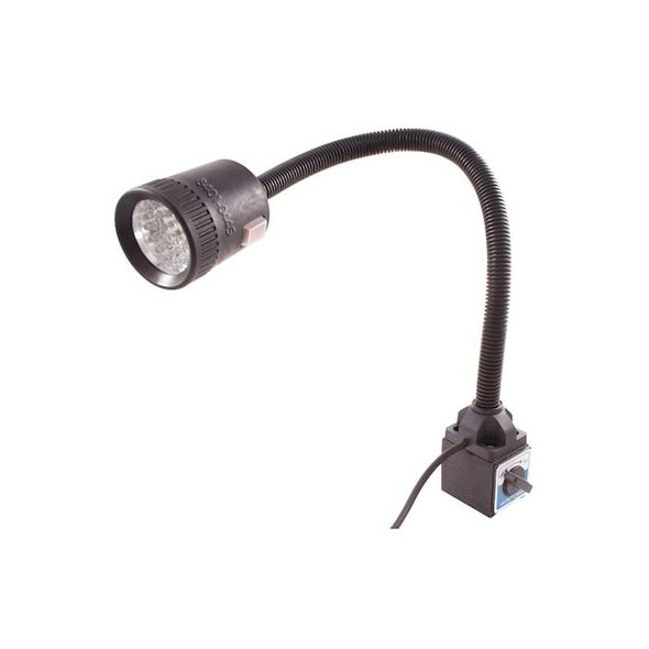LED Goose Neck Work Light On Magnetic Base, 18-1/2" Flexible Shaft